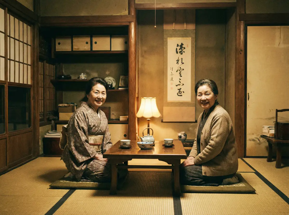 两位优雅的 黄色91-最新成人内容库|免费高清在线看|官方入口 在日式茶室中品茶交谈
